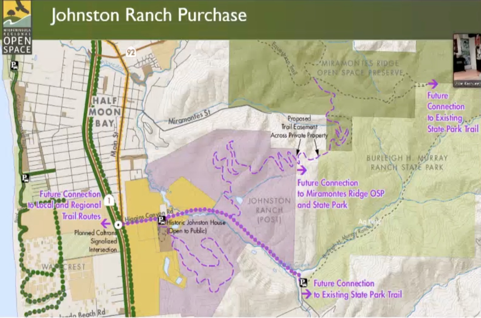 Johnston Ranch Purchase by MROSD Will Allow Trail Connections to Burleigh Murray and Miramontes Ridge