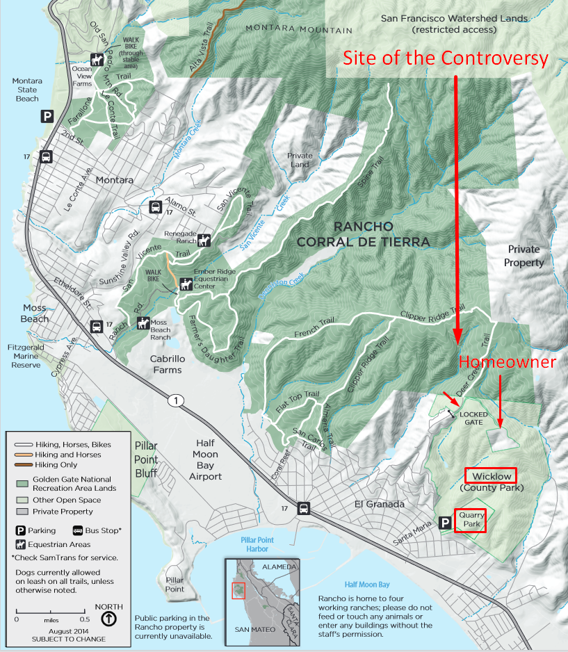 Mountain Biker, Mike Neilsen, Interviews SMCo Park Superintendent, Scott Lombardi About E.G. Blvd Trail Closures