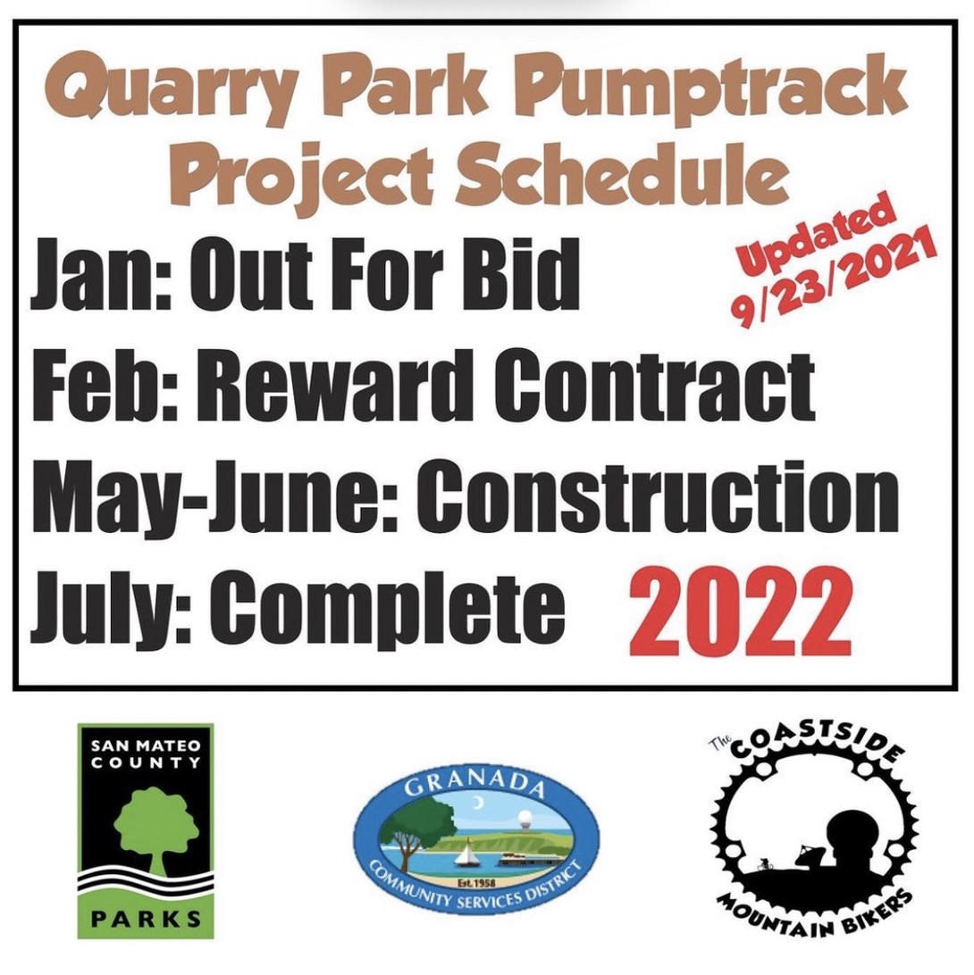 San Mateo County Fire Mitigation Project in Quarry Park Delays the Pump Track Until 2022