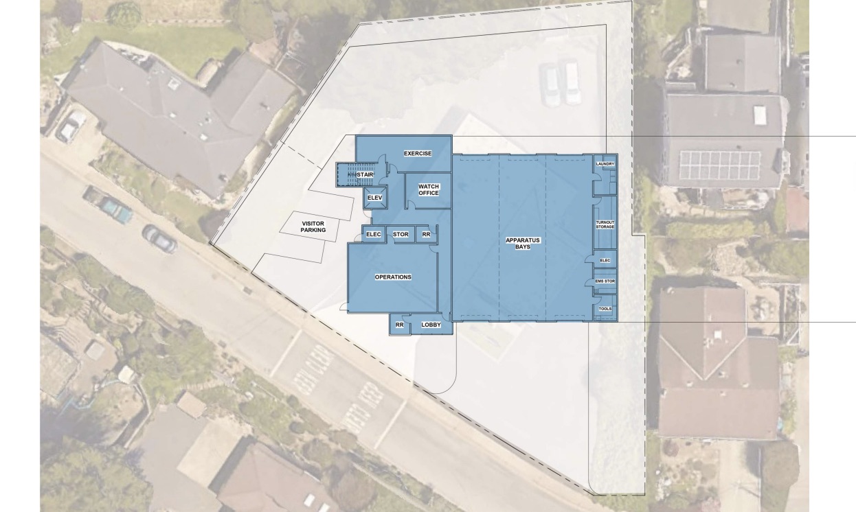 Coastside Fire Protection District’s Station #44 Plans Submitted to San Mateo County Planning with Lighting as Main Public Concern