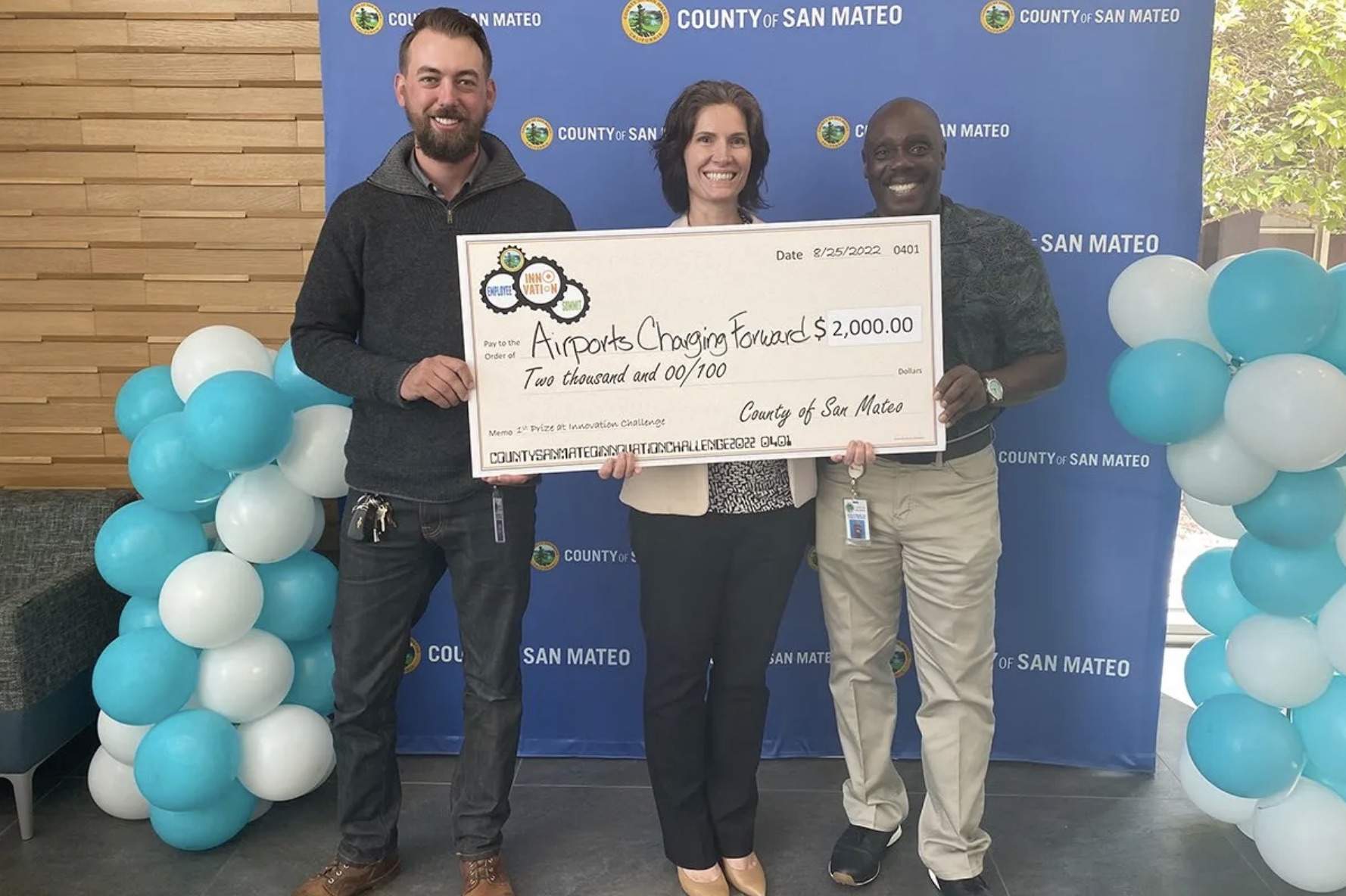 County of San Mateo Airports Wins Innovation Challenge ~ Prize Money Will be Invested in Electric Aircraft Charging Stations at the Half Moon Bay Airport