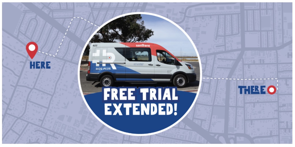 Half Moon Bay to Pillar Ridge SamTrans Ride Plus Extends Free Trial Through the End of 2023!