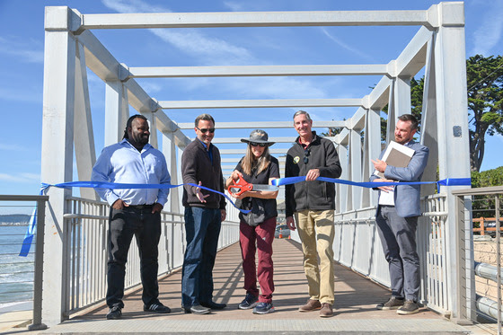 SNIP! Coastside Celebrates Opening of Mirada Road Pedestrian Bridge ~ No More Detour!!