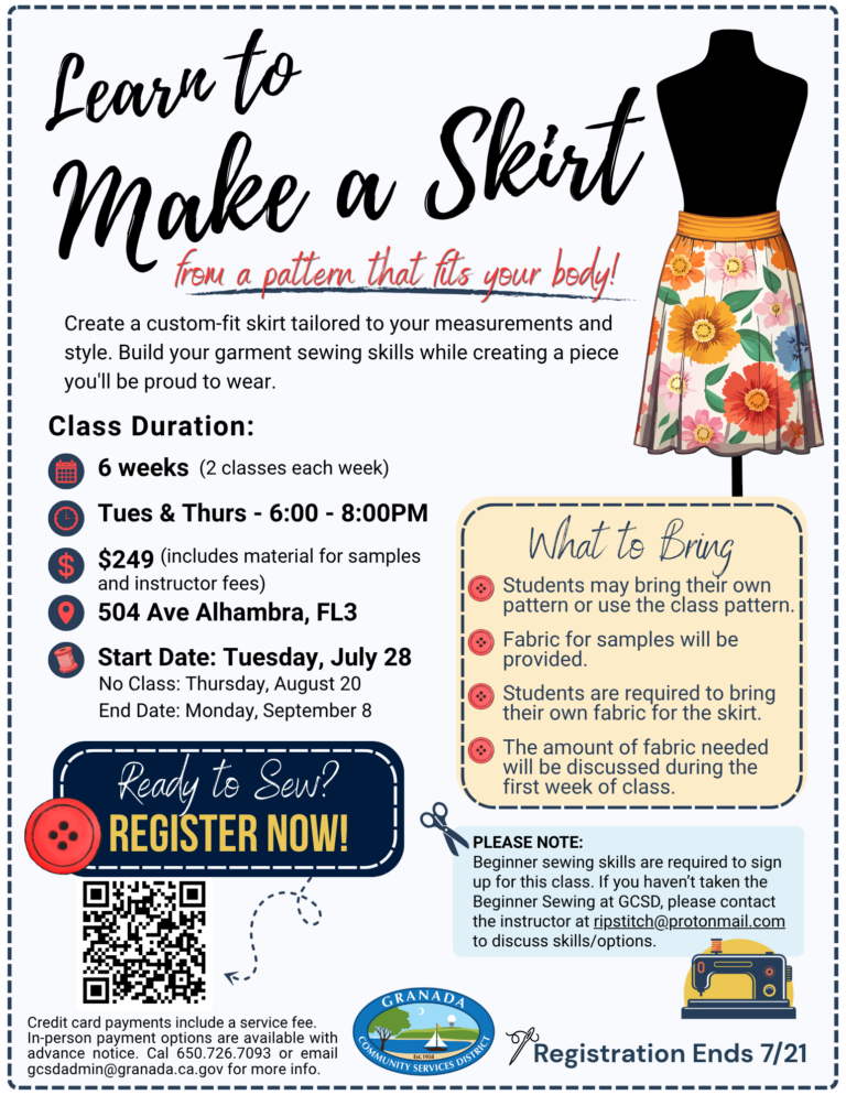 Learn to Sew a Skirt 768x994