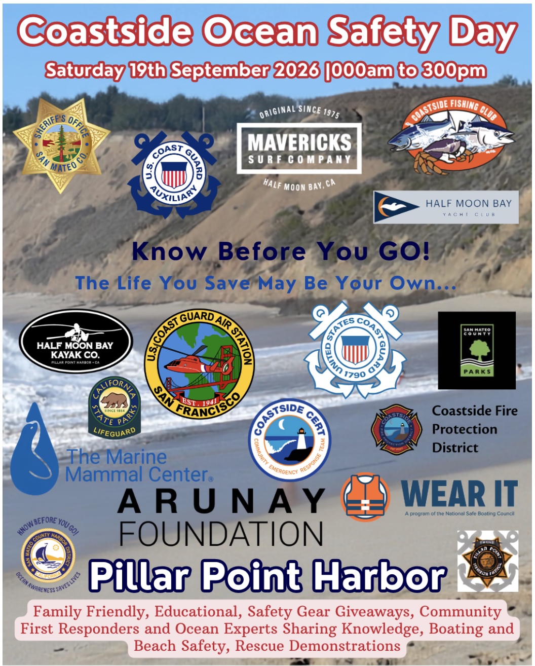 Know Before You Go with Coastside Ocean Safety Day at Pillar Point Harbor